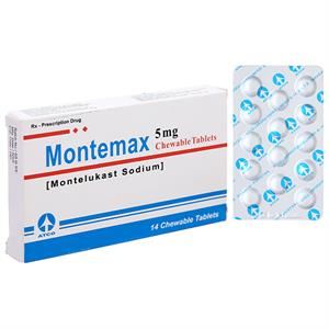Viên nhai Montemax 5mg trị hen phế quản mãn tính