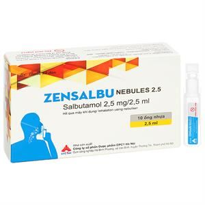 Dung dịch Zensalbu Nebules 2.5mg/2.5ml trị hen nặng cấp tính