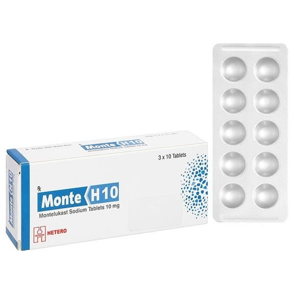Monte-H10 điều trị và dự phòng hen phế quản, giảm triệu chứng viêm mũi