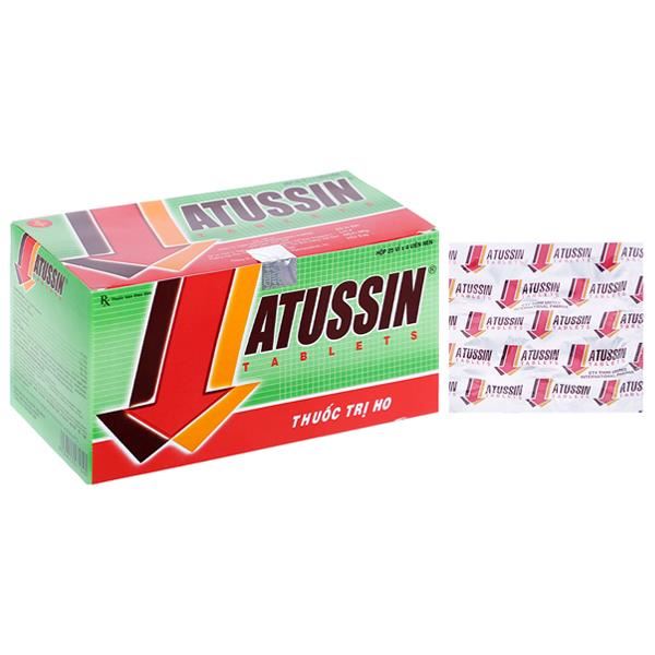 Atussin trị các chứng ho trong bệnh lý hô hấp