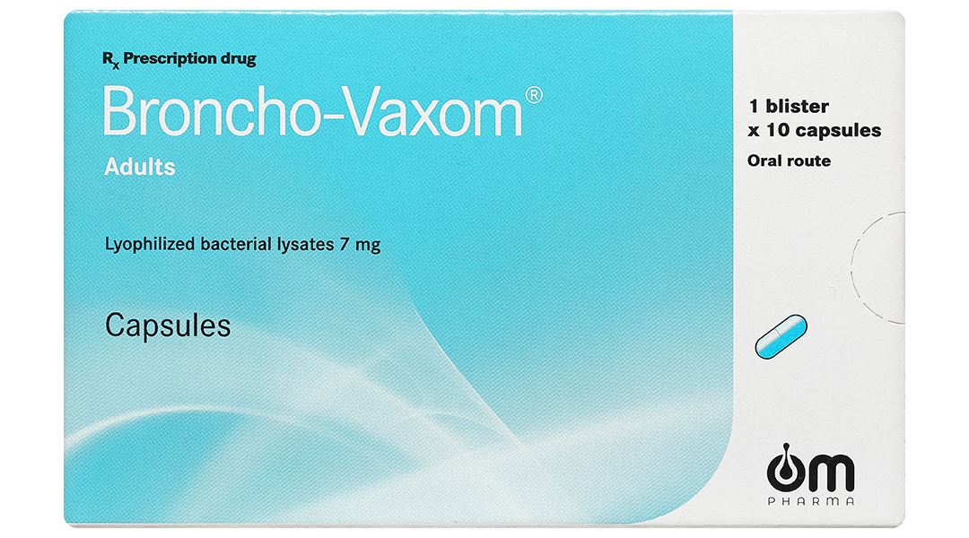 Broncho-Vaxom Adults 7mg trị nhiễm khuẩn hô hấp, tăng miễn dịch