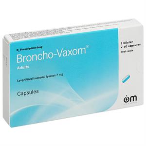 Broncho-Vaxom Adults 7mg trị nhiễm khuẩn hô hấp, tăng miễn dịch