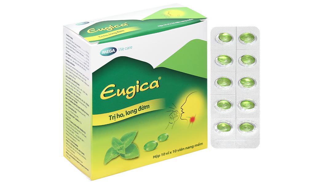 Eugica trị ho, đau họng, sổ mũi, cảm cúm, long đàm