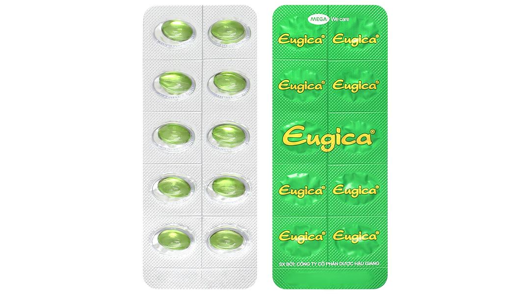 Eugica trị ho, đau họng, sổ mũi, cảm cúm, long đàm