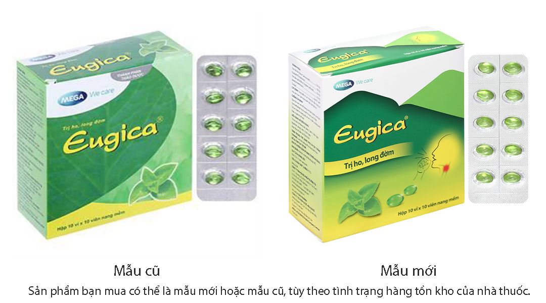 Eugica trị ho, đau họng, sổ mũi, cảm cúm, long đàm