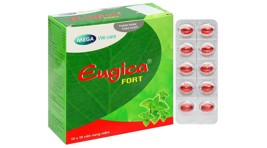 Eugica Fort điều trị các chứng ho, đau họng, sổ mũi