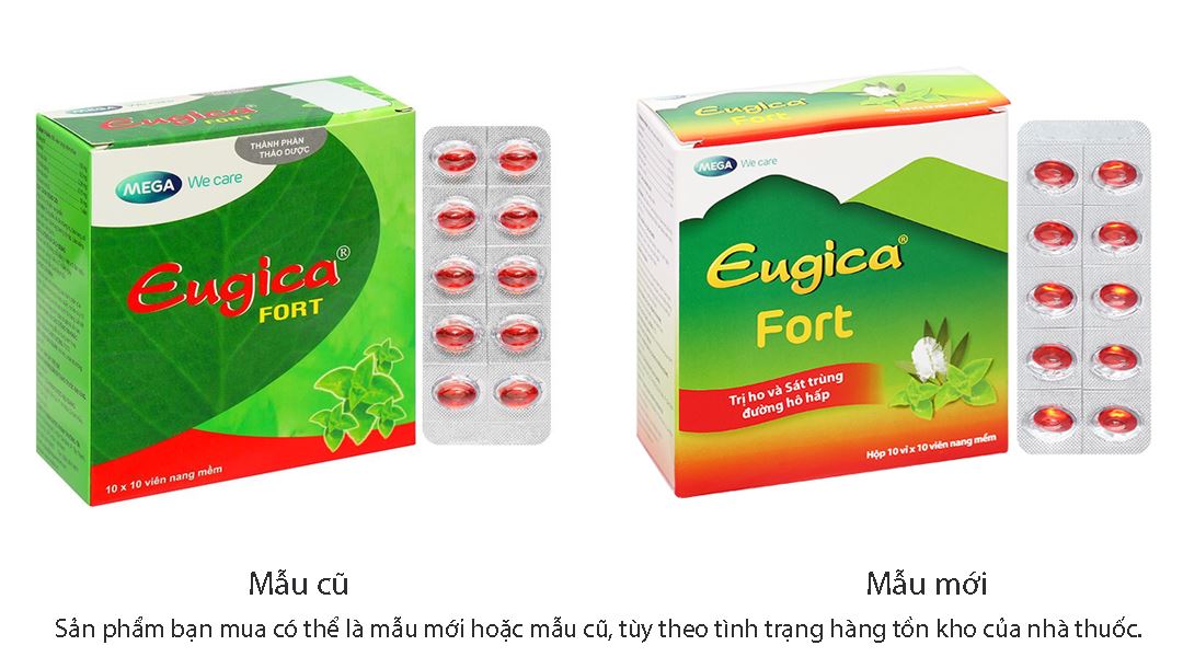 Eugica Fort điều trị các chứng ho, đau họng, sổ mũi