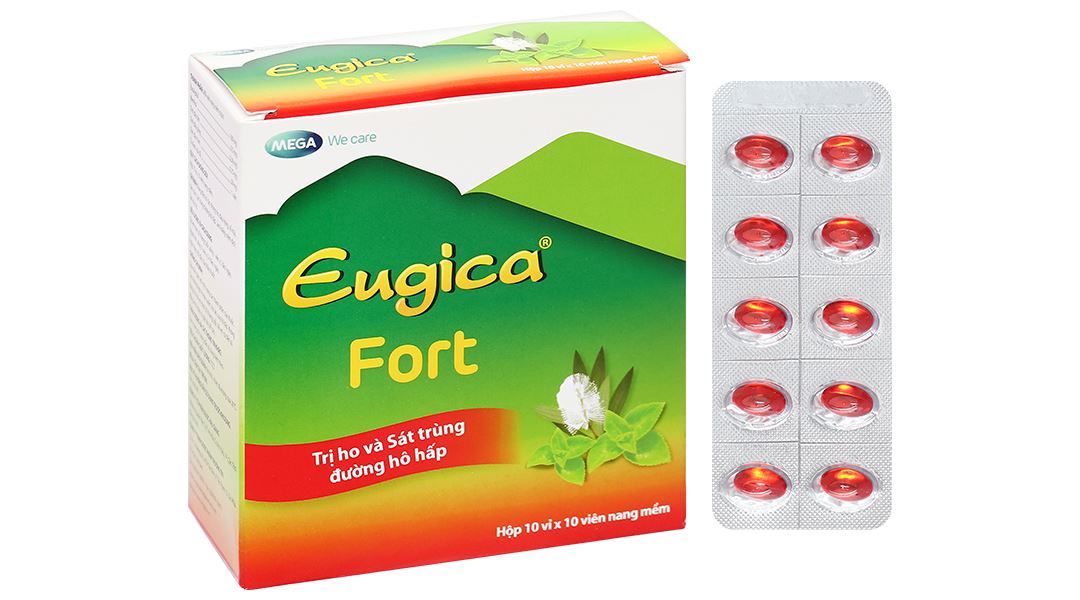 Eugica Fort điều trị các chứng ho, đau họng, sổ mũi