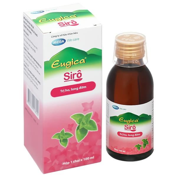 Eugica Sirô điều trị ho có đờm, ho mất tiếng, viêm đau họng