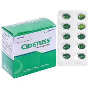 Cidetuss trị ho đàm, ho do kích ứng