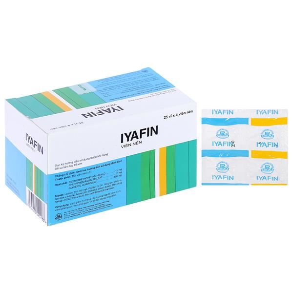 Iyafin giảm ho, tan đàm trong bệnh lý hô hấp