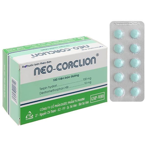 Neo-Corclion trị ho, long đàm, ho mãn tính hay ho do kích ứng