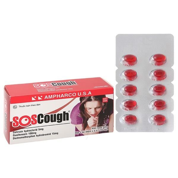 SOSCough trị ho khan, ho do kích ứng