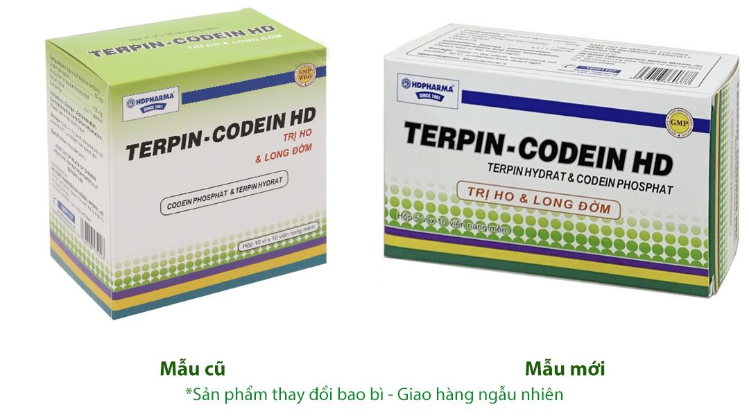 Terpin - Codein HD điều trị ho khan, ho do kích ứng