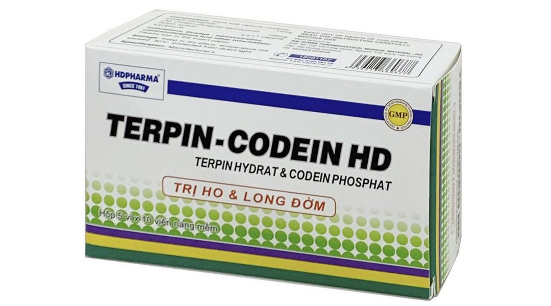 Terpin - Codein HD điều trị ho khan, ho do kích ứng