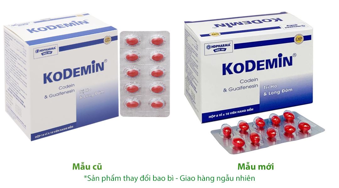 Kodemin trị ho khan, ho do kích ứng