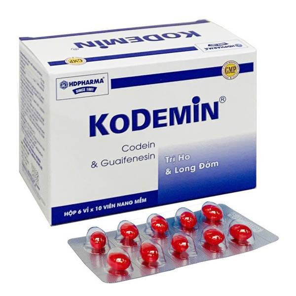 Kodemin trị ho khan, ho do kích ứng