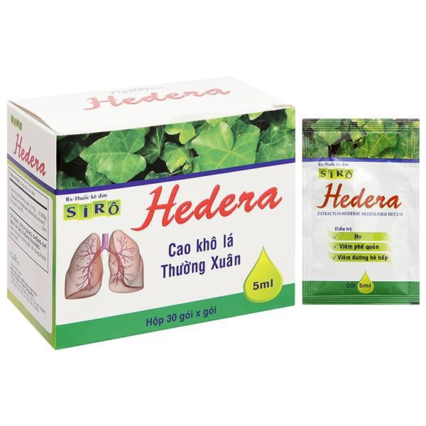 Sirô Hedera trị triệu chứng viêm phế quản, viêm đường hô hấp kèm ho