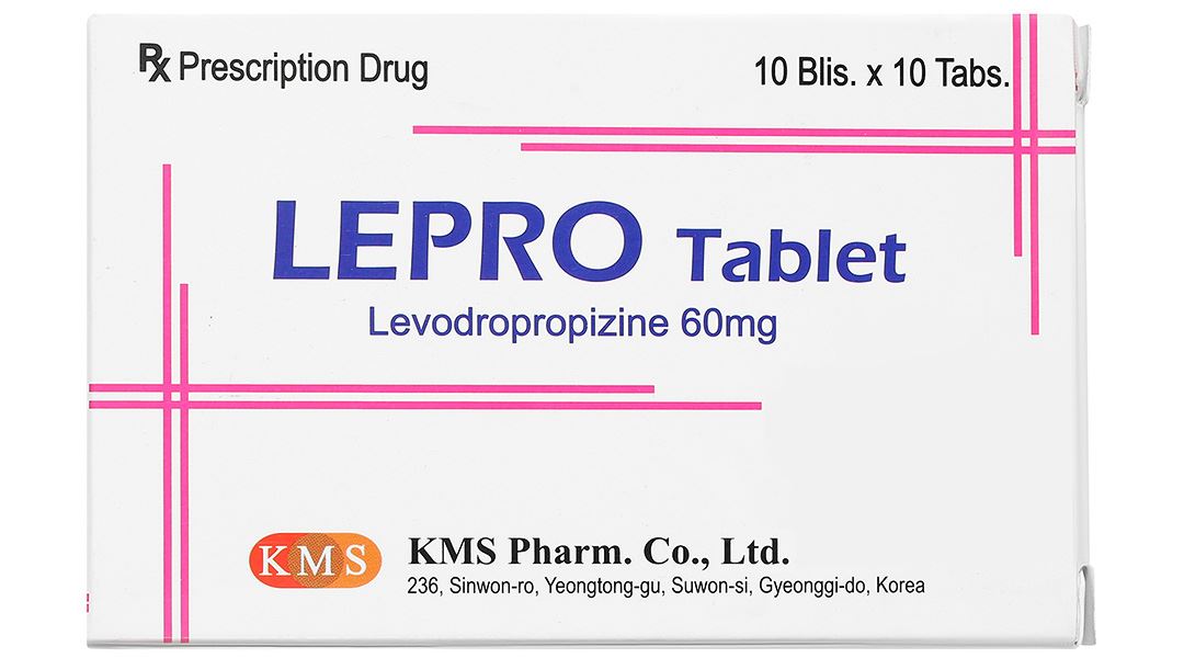 Lepro Tablet 60mg điều trị ho do các bệnh đường hô hấp