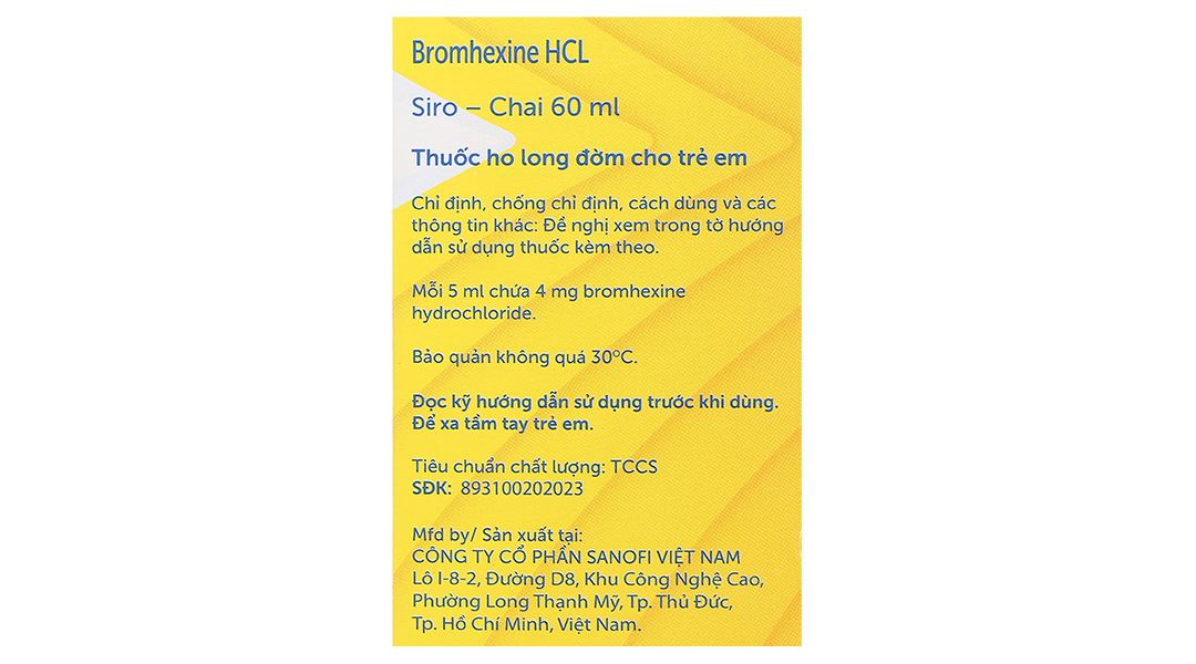 Siro Bisolvon Kids 4mg/5ml làm loãng đờm trong các bệnh phế quản
