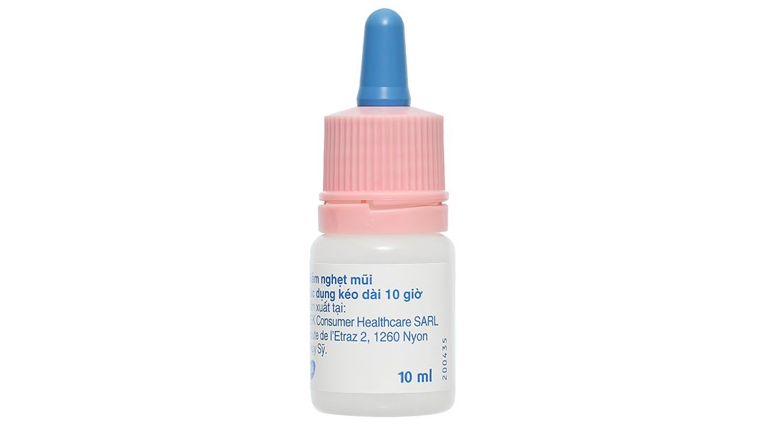 Dung dịch nhỏ mũi Otrivin 0.05% giảm triệu chứng nghẹt mũi chai 10ml - 9
