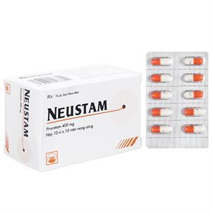 Neustam 400mg trị chóng mặt, giật rung cơ
