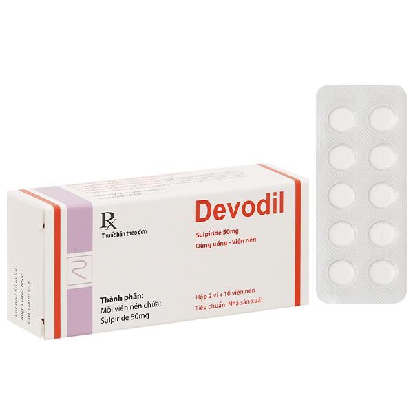 Devodil 50mg trị rối loạn hành vi, triệu chứng lo âu