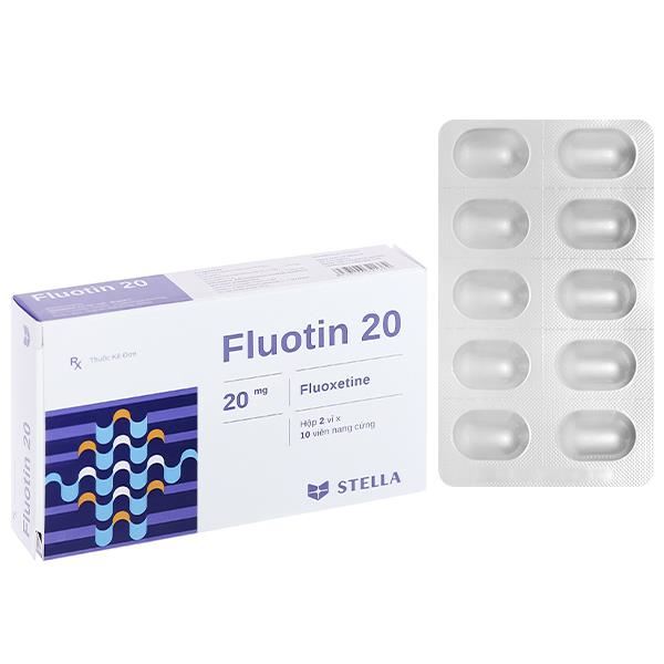 Fluotin 20 trị trầm cảm, rối loạn tiền kinh nguyệt