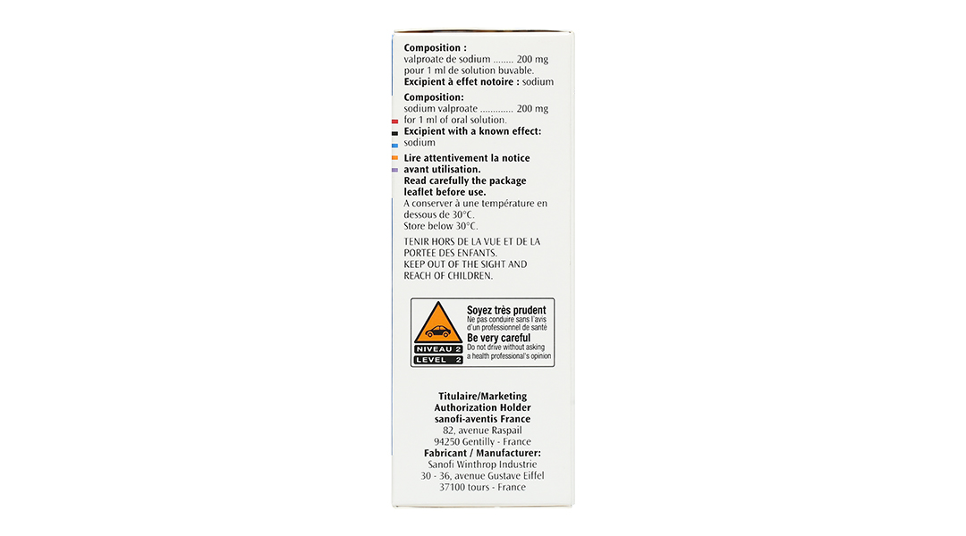 Dung dịch uống Depakine 200mg/ml điều trị các thể động kinh khác nhau