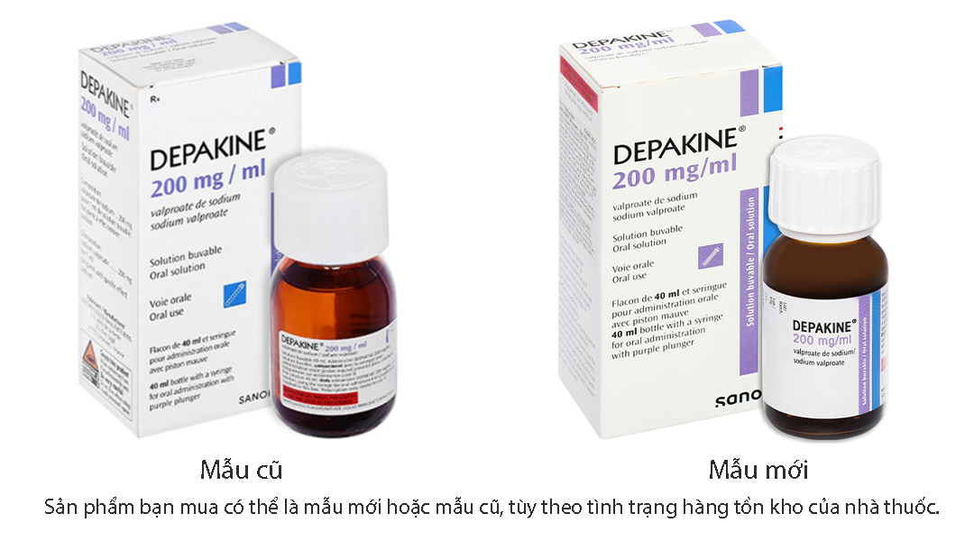 Dung dịch uống Depakine 200mg/ml điều trị các thể động kinh khác nhau