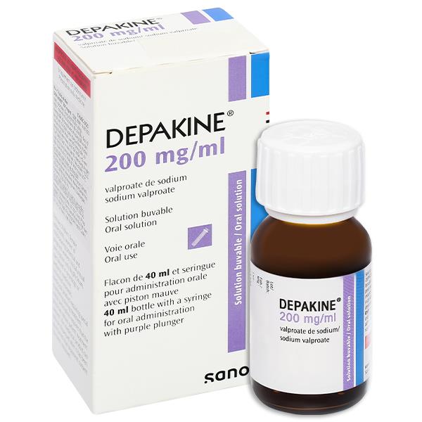Dung dịch uống Depakine 200mg/ml điều trị các thể động kinh khác nhau