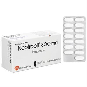 Nootropil 800mg trị chóng mặt, rung giật cơ, giảm trí nhớ