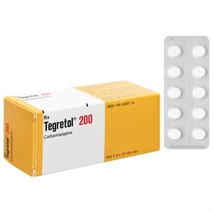 Tegretol 200 trị động kinh, đau dây thần kinh, hưng cảm