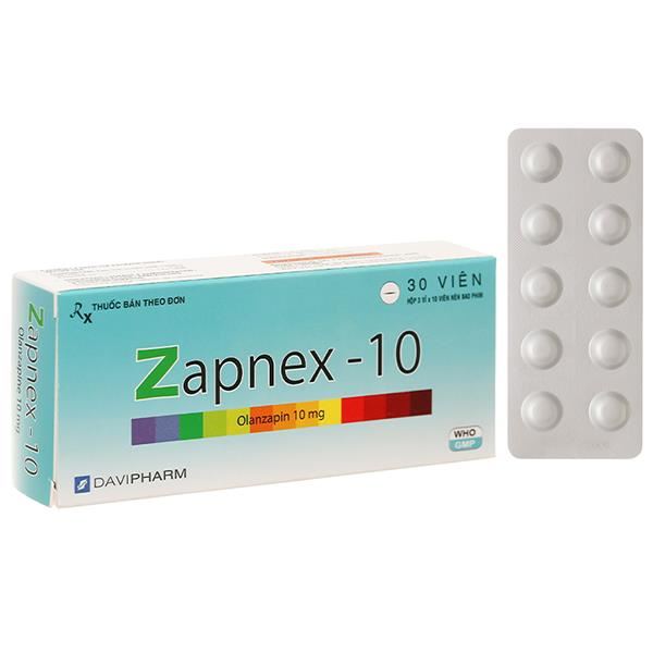 Zapnex-10 trị tâm thần phân liệt, rối loạn lưỡng cực