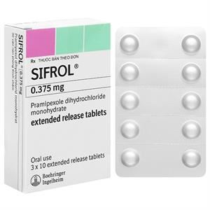 Sifrol 0.375mg trị các dấu hiệu và triệu chứng của bệnh Parkinson