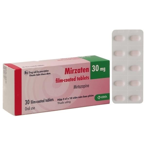 Mirzaten 30mg trị trầm cảm