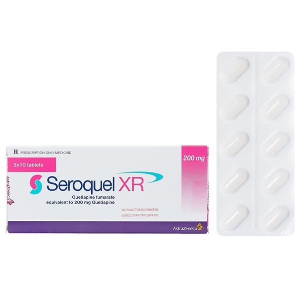 Seroquel XR 200mg trị tâm thần phân liệt, rối loạn lưỡng cực
