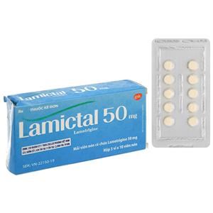 Lamictal 50mg trị động kinh, rối loạn lưỡng cực