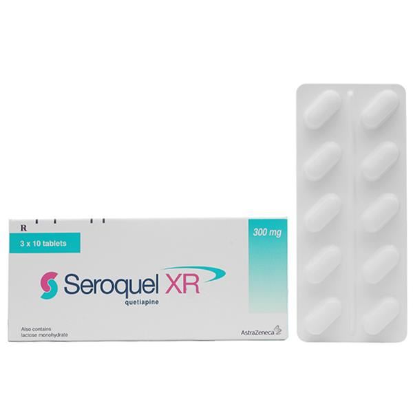 Seroquel XR 300mg trị tâm thần phân liệt, rối loạn lưỡng cực