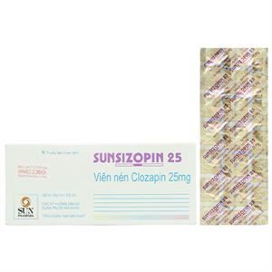 Sunsizopin 25 trị chứng tâm thần phân liệt