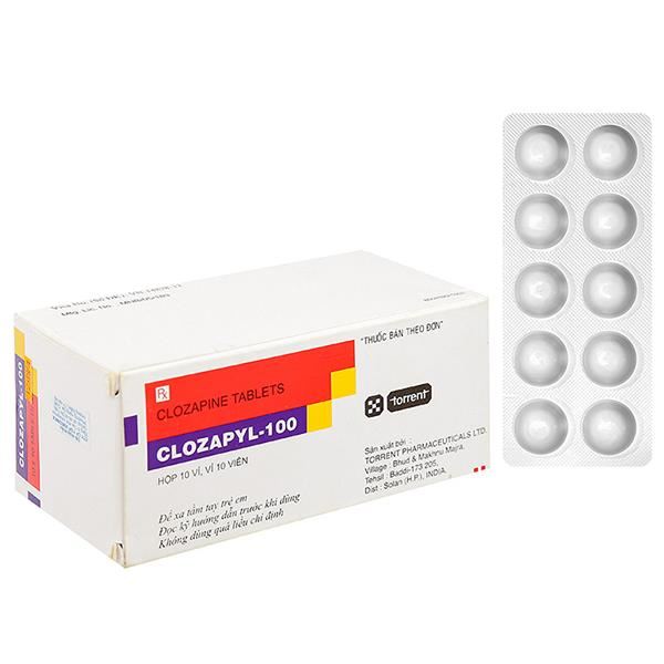 Clozapyl-100 trị tâm thần phân liệt