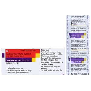 Valparin-200 Alkalets trị động kinh