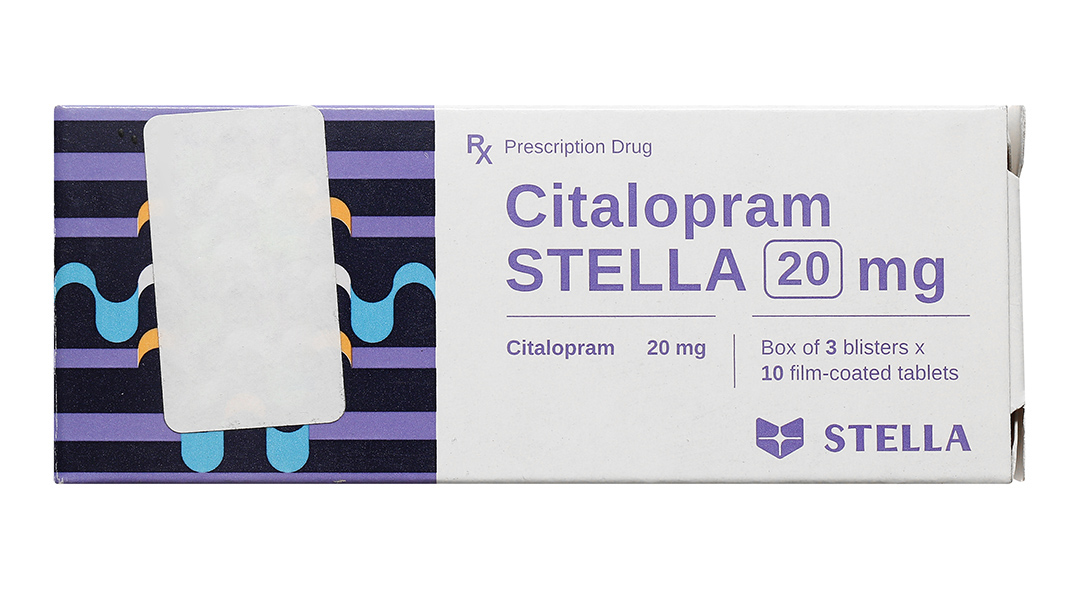 Citalopram Stella 20mg trị trầm cảm và rối loạn hoảng sợ
