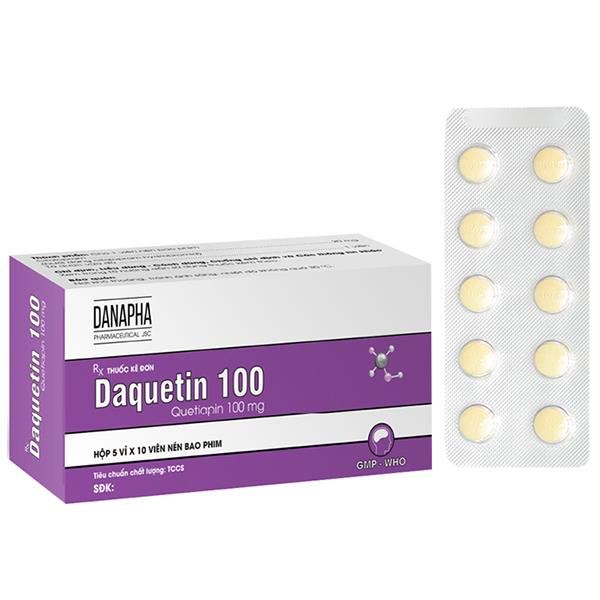 Daquetin 100 trị tâm thần phân liệt, rối loạn lưỡng cực