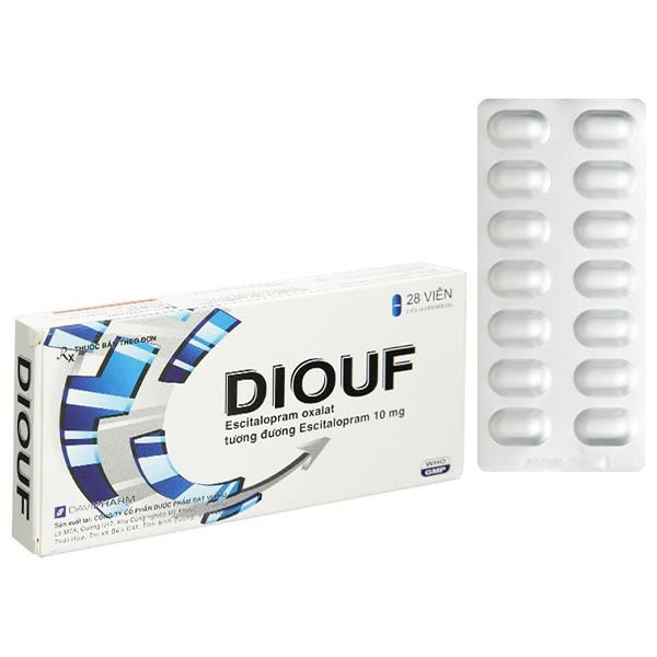 Diouf 10mg trị trầm cảm nặng, rối loạn hoảng loạn