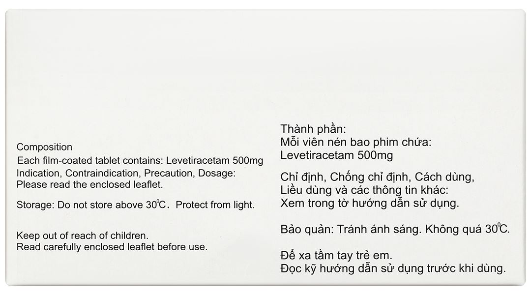Leracet 500mg điều trị động kinh