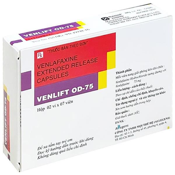Venlift OD 75mg trị trầm cảm