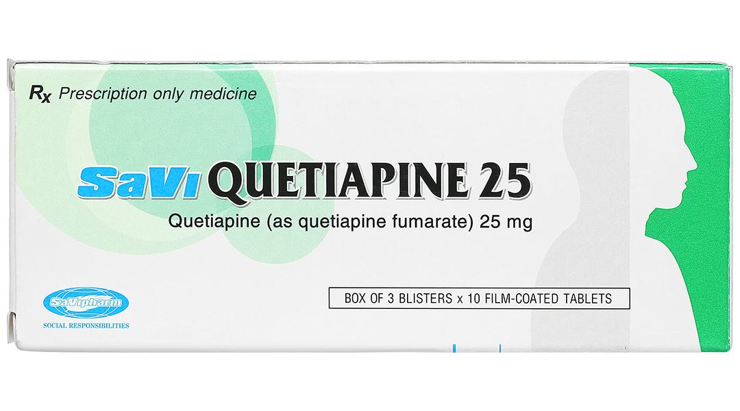 SaVi Quetiapine 25 trị tâm thần phân liệt, rối loạn lưỡng cực