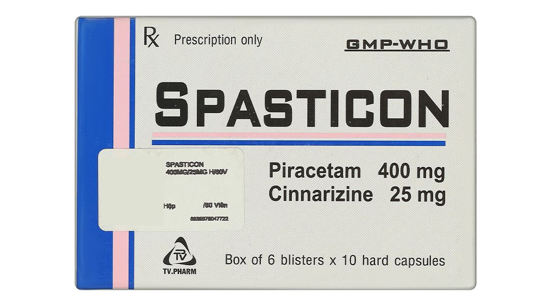 Spasticon điều trị bệnh não do chấn thương, đau nửa đầu