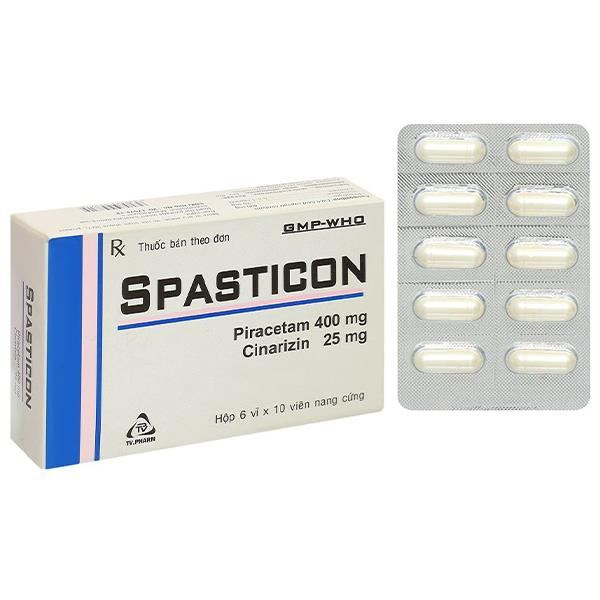 Spasticon điều trị bệnh não do chấn thương, đau nửa đầu